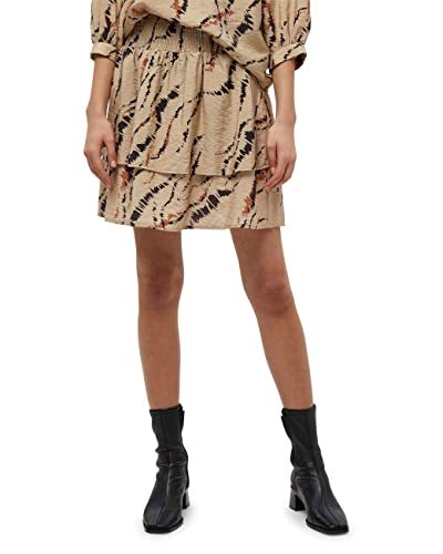 Minus Spódnica Luvana, Nadruk graficzny z motywem dymu drzewnego, 36