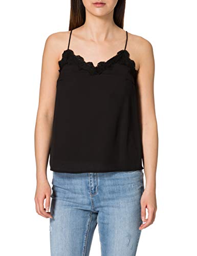 PIECES Damskie majtki z koronką Pcpamela Noos Bc Top, Blackdetail:cp, M