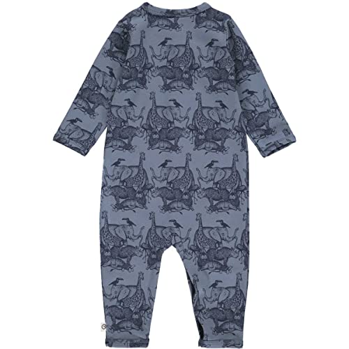 Müsli by Green Cotton Baby Boys Savannah body and Toddler Sleepers, Dusty Blue, 68