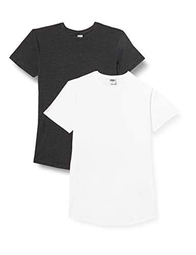 Urban Classics T-shirt męski, biały + antracyt, XS