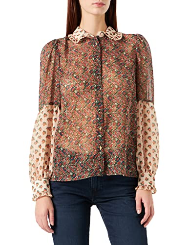 NAF Damska koszula Kamixy C1, mieszany niebieski, XS