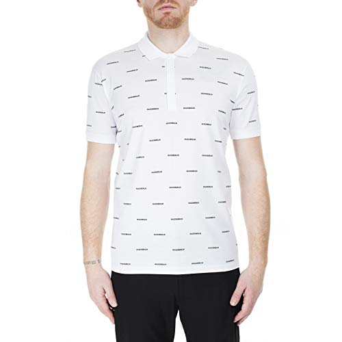 HUGO Męska koszulka polo Datelites, biały (White 100), XL
