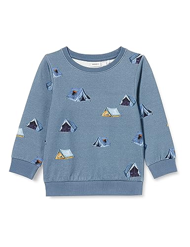 NAME IT Bluza chłopięca Nmmlukam Sweat Unb, Bluefin, 110