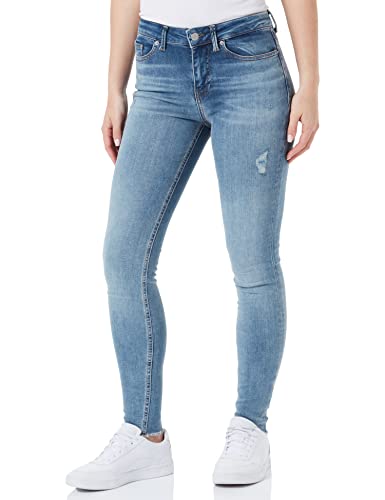 Vero Moda VMPEACH MR SK ANK Cut DST RI3101 NOOS dżinsy damskie, jasnoniebieski denim, XS / 34L, jasnoniebieski (light blue denim), XS
