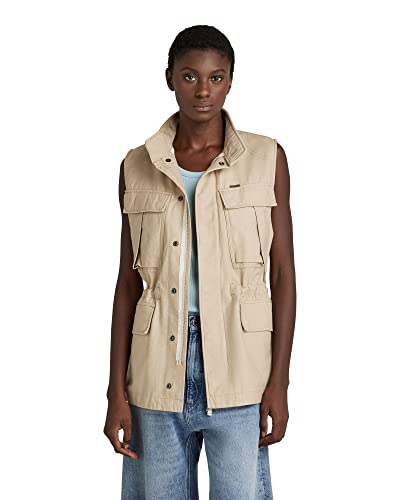 G-STAR RAW Damska koszulka bez rękawów, beżowy/khaki (Westpoint Khaki C960-c531), XS