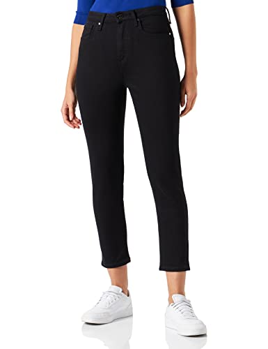 Tommy Hilfiger Damskie spodnie jeansowe typu papieros Slim HW BLK, Stay Black, 3036