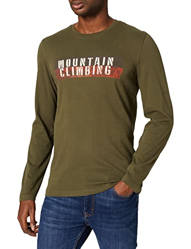 camel active T-shirt męski 4096436t13, brązowy (Olive Brown), S