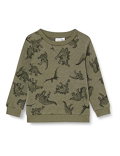 NAME IT Bluza chłopięca Nmmvimo Ls AOP Sweat Bru N, Beetle, 98