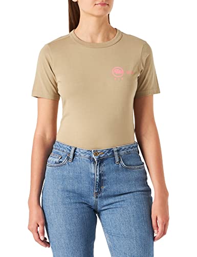 G-STAR RAW Damska koszulka Mysid Long Slim R T, beżowy/khaki (Tree House 336-c941), XS