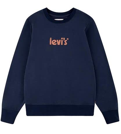 Levi's Kids Chłopięca bluza z logo LVB z okrągłym dekoltem 8EH066, Akademia Marynarki Wojennej, 2 lata, Akademia morska, 24 miesi?cy