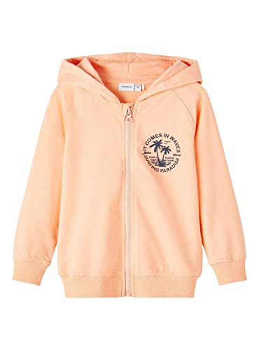 NAME IT Nmmfabian Sweat Card Wh Unb bluza chłopięca, Peach Nectar, 92