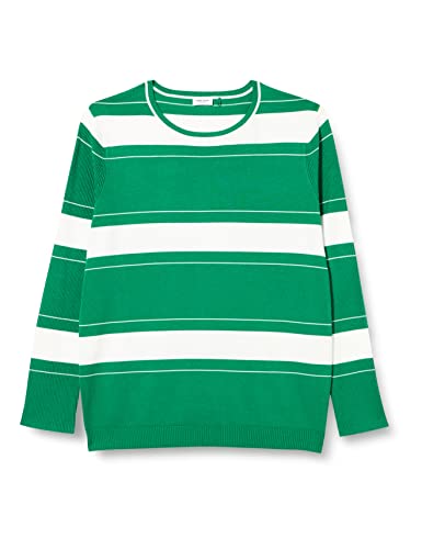 Gerry Weber Sweter damski, Zielony/ecru/biały kółko, 46