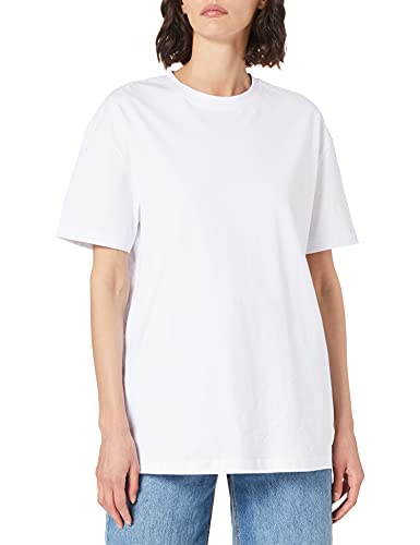 Build Your Brand Damska koszulka oversized Boyfriend, biały, 5XL