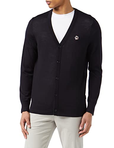 Ted Baker Męski sweter MMK-Stepney-LS Core kardigan sweter, granatowy, 6 (UK2XL)