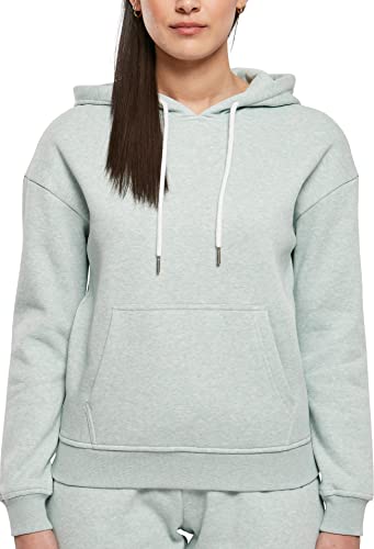 Urban Classics Damska bluza z kapturem w kolorze melanżu Bluza sportowa Kobiety , Salvia Melange , XXL