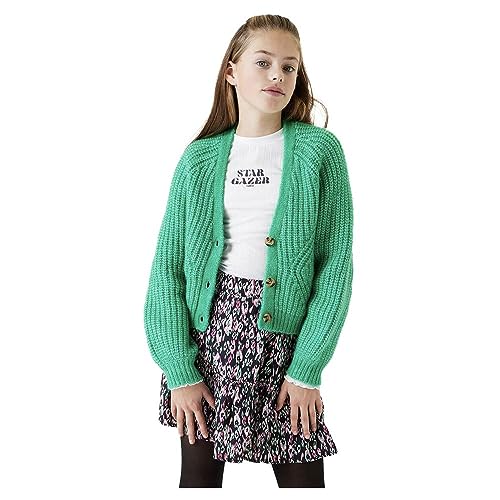 Garcia Kids Dziewczęcy kardigan z dzianiny, Lush Green (3666), 134 cm