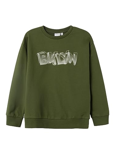 NAME IT Bluza chłopięca, Rifle Green, 122-128