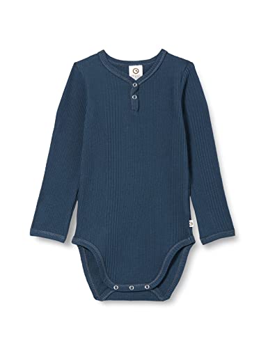 Müsli by Green Cotton Body and Toddler chłopięce wafle Rib Body and Toddler Sleepers, Midnight, 98 cm