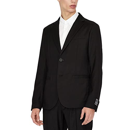 Armani Exchange Marynarka męska ikona, Czarny (czarny 1200), 44