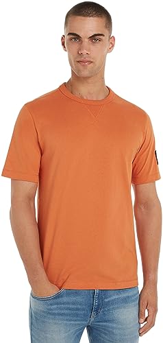Calvin Klein Jeans Dzianinowe topy S/S, Spalona glina, XL