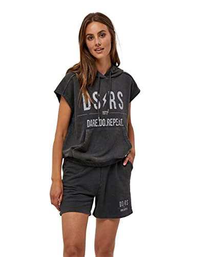 Desires Damska bluza z kapturem Joy, 9005 czarny sprany, XS