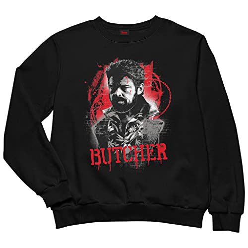 'The Boys Billy Butcher damska bluza z kapturem dla chłopców | oficjalny produkt | Sprzedaż superbohaterów, bluza dla dorosłych, pomysł na prezent urodzinowy dla mamy siostry córki, Czarny, XL