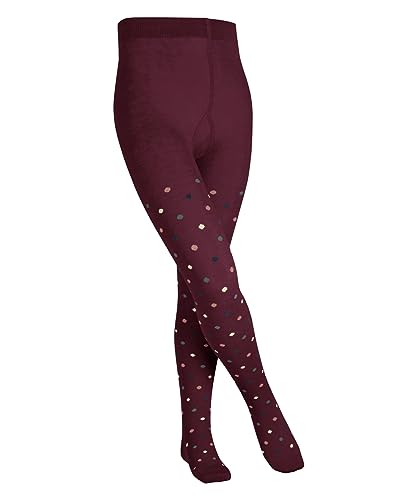 FALKE Unisex dziecięce rajstopy Multidot K Ti, czerwony (Ruby 8830)., 80-92