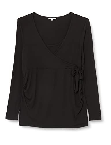 Noppies Maternity Tee Odellal Nursing Long Sleeve T-shirt damski, czarny P090, XXL