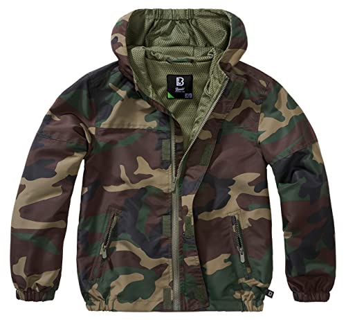 Brandit Kids Summerwindbreaker Frontzip woodland rozm. 158/164