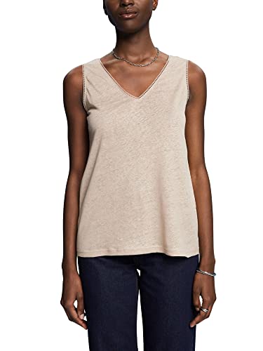 ESPRIT Collection Damska koszulka 043EO1K315, 261/LIGHT Taupe 2, XL, 261/Light Taupe 2, XL