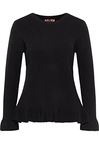 myMo ROCKS Damski sweter z dzianiny Nolie, czarny, XL/XXL, czarny, XL-XXL