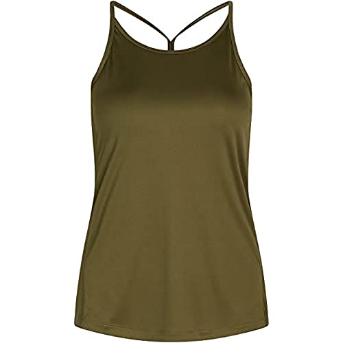 ZEBDIA Damski pasek sportowy top Army