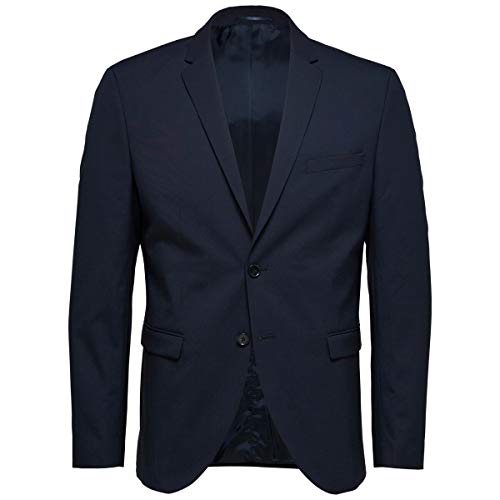 SELECTED HOMME Męska marynarka Slim Fit, granatowy blezer, 102