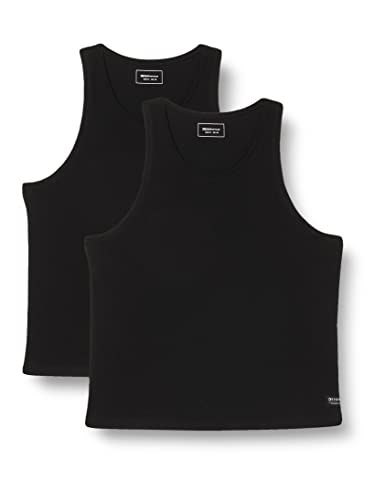 TOM TAILOR Denim Męski 1037154 Tanktop, 29999-Black, M, 2999 - Black, M