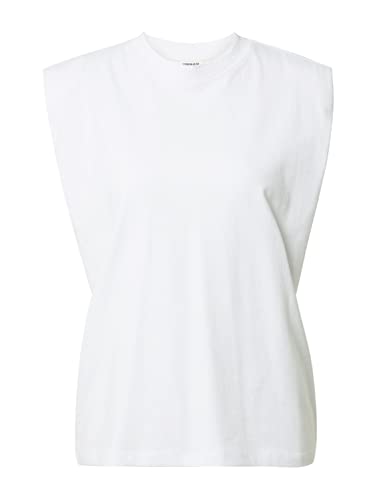 Urban Classics Damska koszulka z bawełny organicznej, górna część dla kobiet, poduszka na ramiona, organic Heavy Padded Shoulder Tank Top, dostępna w 4 kolorach, rozmiary XS - 5XL, biały, 3XL