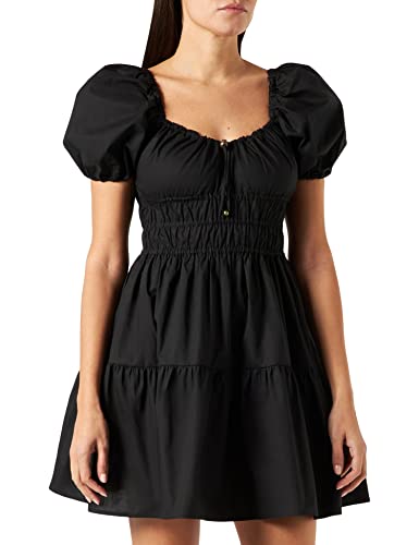 PINKO Damska sukienka Abriolas Abito Popeline, Z99_czarna limuzyna, 40/Krótki