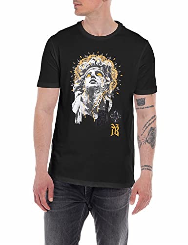 Replay T-shirt męski, Black 098, M