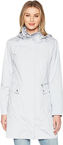 Cole Haan Damska kurtka przeciwdeszczowa z kapturem i kokardką