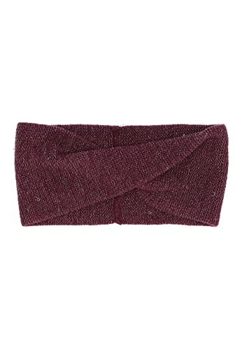 Sterntaler Dziewczęca opaska na czoło z dzianiny o wyglądzie owijania zimowa opaska na czoło – z bawełny z brokatem – różowa, 49, różowy, 49 cm