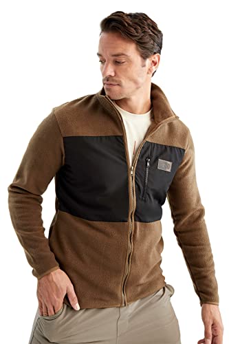 DeFacto Kardigan normalny krój dla mężczyzn kardigan na topy męskie (BN134, LT.Brown), szary, 3XL