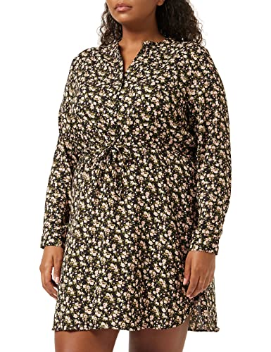 ONLY Damska bluzka Onlcory L/S z dekoltem w serek WVN Noos, Black/Aop:sarah Ditsy Flower, 3XL