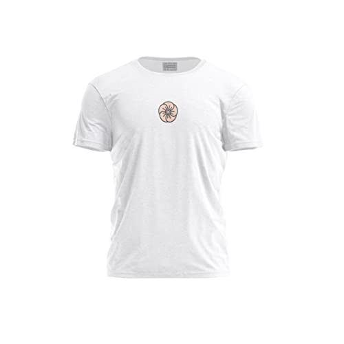 Bona Basics, Męski T-shirt z cyfrowym nadrukiem,% 100 bawełna, biały, na co dzień, męskie topy, rozmiar: XL, biały, XL
