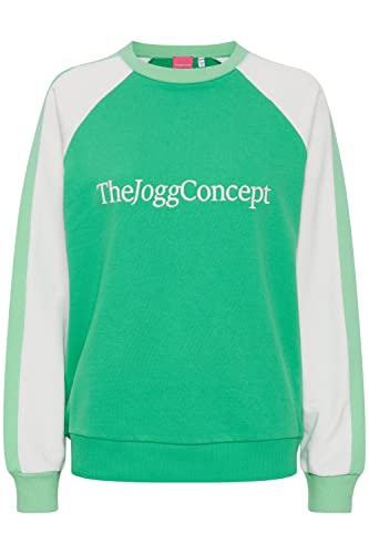 THEJOGGCONCEPT Bluza damska JCSAFINE Raglan Sweat Sweatshirt, 201742 / Mint Mix, M, 201742/miętowy miks, M