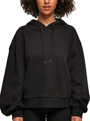 Build Your Brand Damska bluza z kapturem Organic Oversized Hoody, czarna, XXL