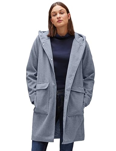 STREET ONE Damska kurtka przejściowa A201866 ze wzorem w jodełkę, Arctic Blue, 44, Arktyczny b??kit, 44