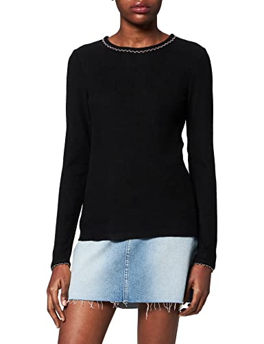 Naf Naf Damska koszulka Mavis Ml t, Noir, L