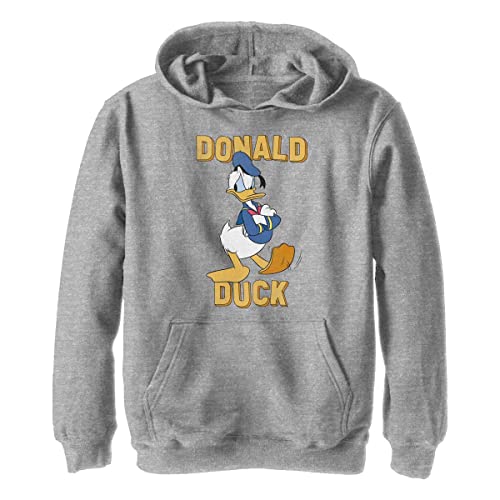 Disney Chłopięca bluza z kapturem Donald Duck, Athletic Heather, S
