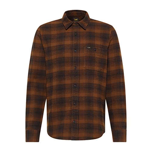 Lee Męska koszula Leesure Shirt, Light Umber, 5XL