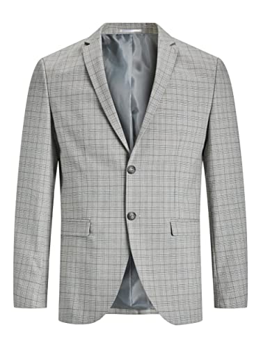 JACK & JONES Męska marynarka JPRSOLARIS Check Blezer SN od garnituru, Moonstruck/Checks: SUPER Slim FIT, 50, Mosiężne struck/kontrole: super slim fit, 50