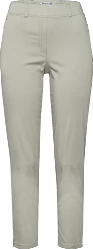 Raphaela by Brax Damskie spodnie Lavina Zip 6/8, super lekkie bawełniane spodnie, pastelowa zieleń, 36K, Pastelowa Zieleń